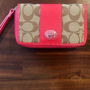 Coach Watermelon Wallet Wristlet